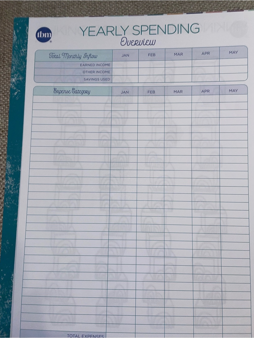 Full size budget by paycheck tbm budget spiral note book - Picture 8 of 15